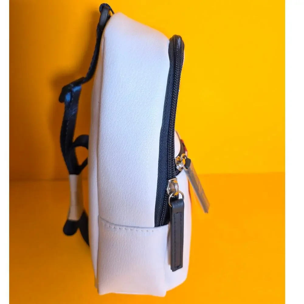 NWT Nautica Bowline Sling Mini Backpack White Navy Red Convertible Bag Purse